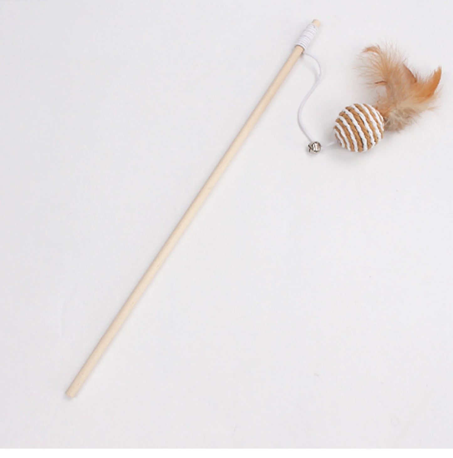 Feather Mouse Toy with Bell