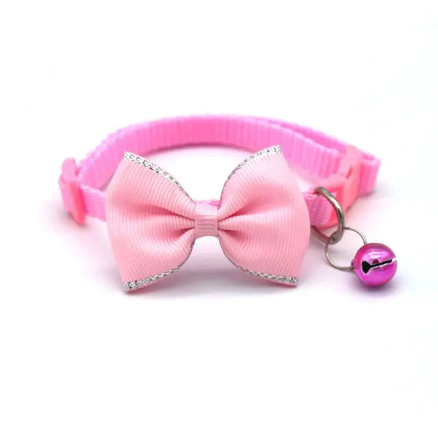 Stylish Bow Tie Collar with Bell