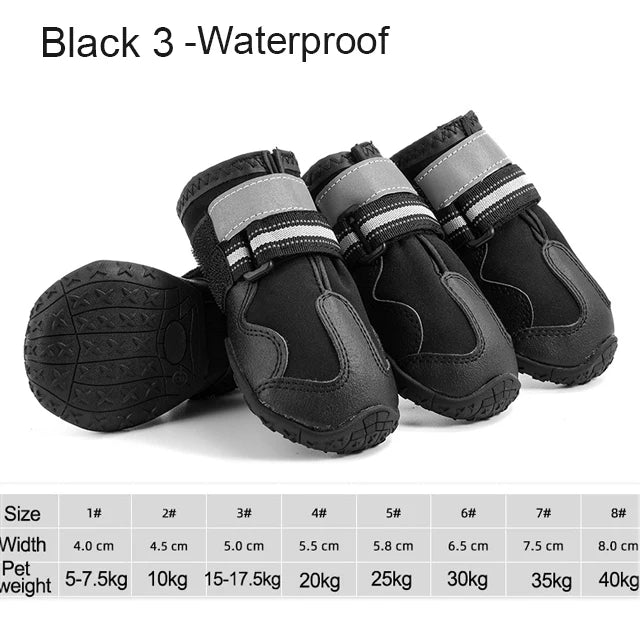 4 pcs Dog Shoe Set