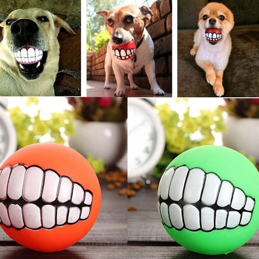 Funny Cute Durable Chew Ball with Teeth