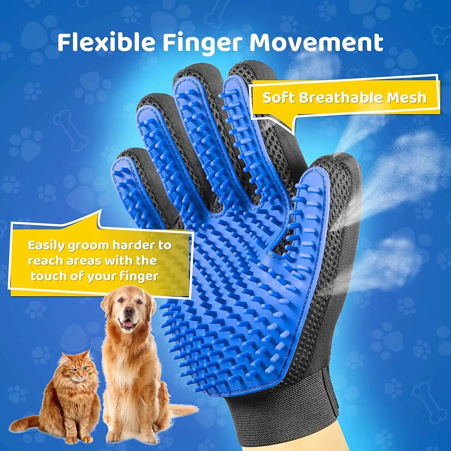 BrightPaw Pet Grooming Glove