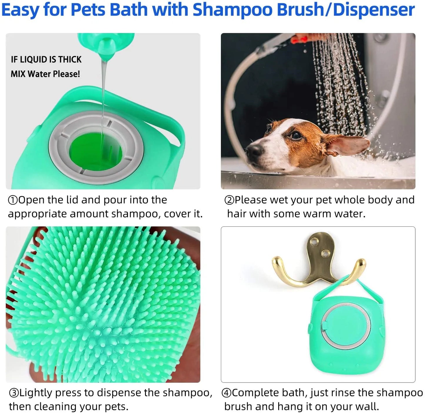 BrightPaw Shampoo Brush