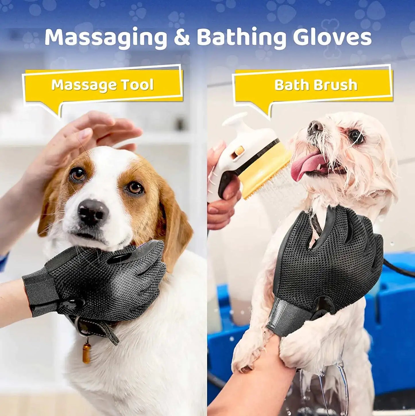 BrightPaw Pet Grooming Glove